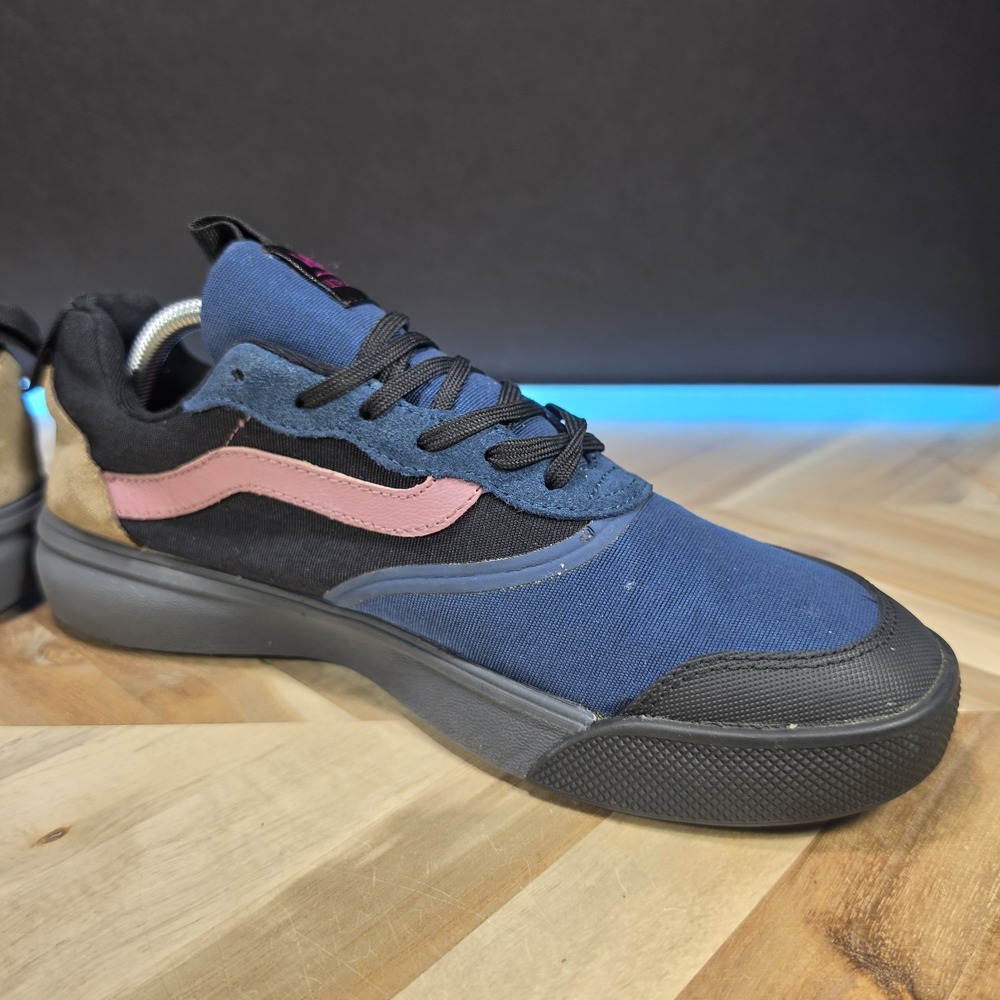 VANS UltraRange Gibraltar Sea Blue Ebony Blackβ Pink Mens Skate Shoes Size 10 - Picture 6 of 13